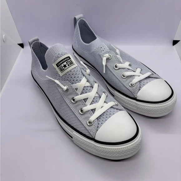 Converse All Star Low Top Knit Sneakers - Baby Blue - Picture 1 of 4